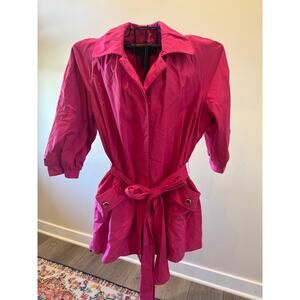 Apostrophe 3 in 1 Jacket Pink Tie Waist Utility Jacket XL NWT